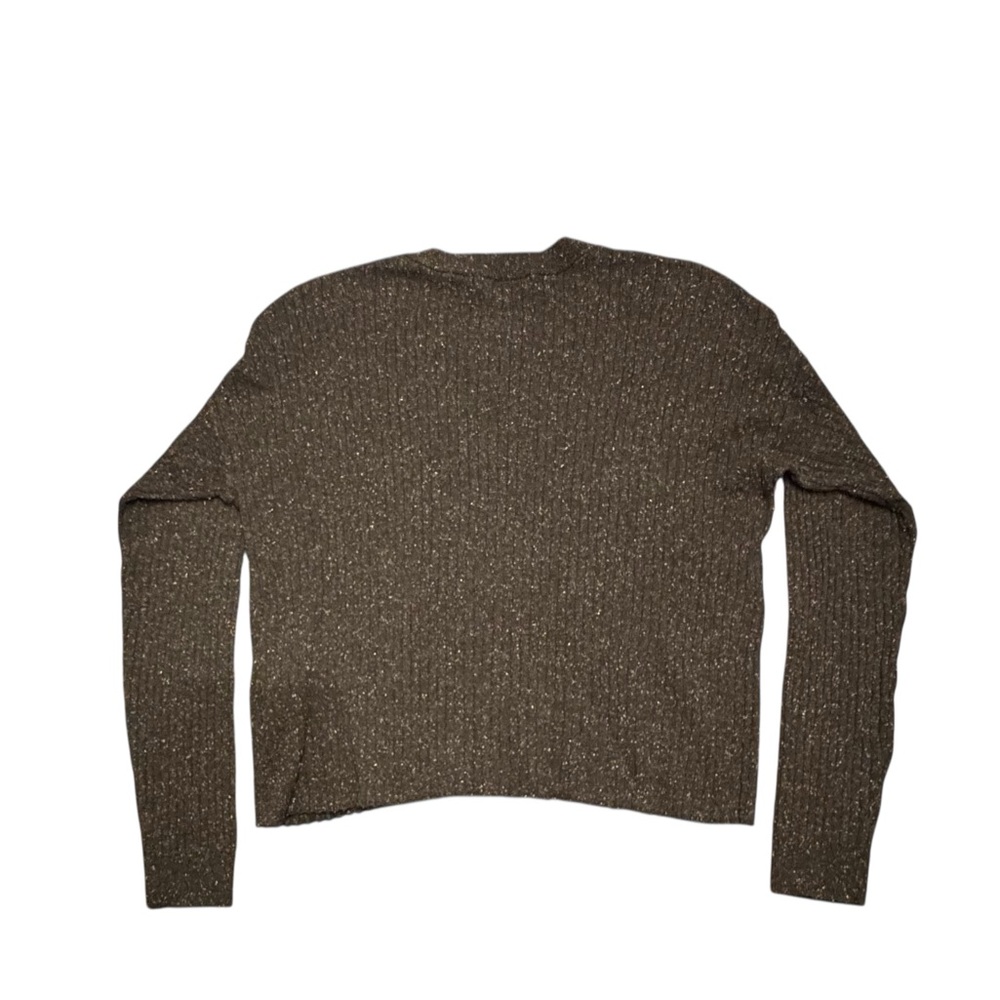 Madewell Donegal Lawson Crop Pullover Sweater in True Black - Picture 8 of 8
